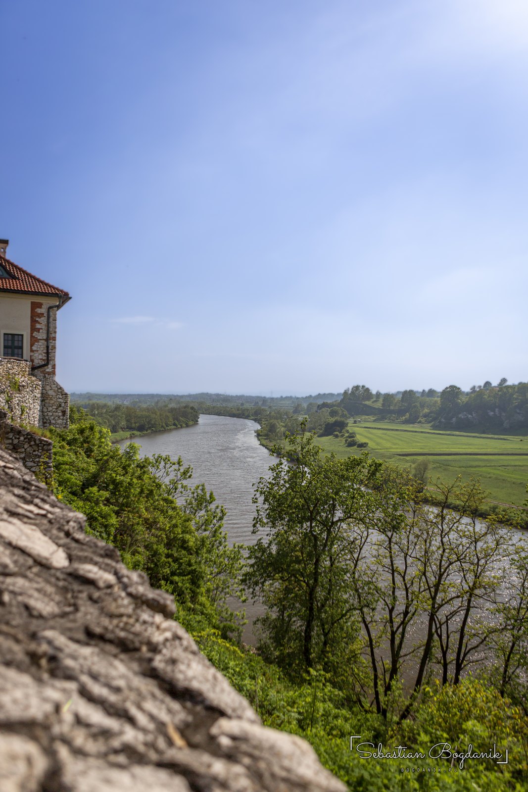 Widok z Tyńca na Wisłę.