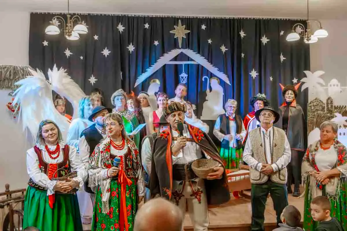 Jasełka Gminne 2025 w OSP Bieńkówka – mieszkańcy gminy Budzów jako postacie biblijne