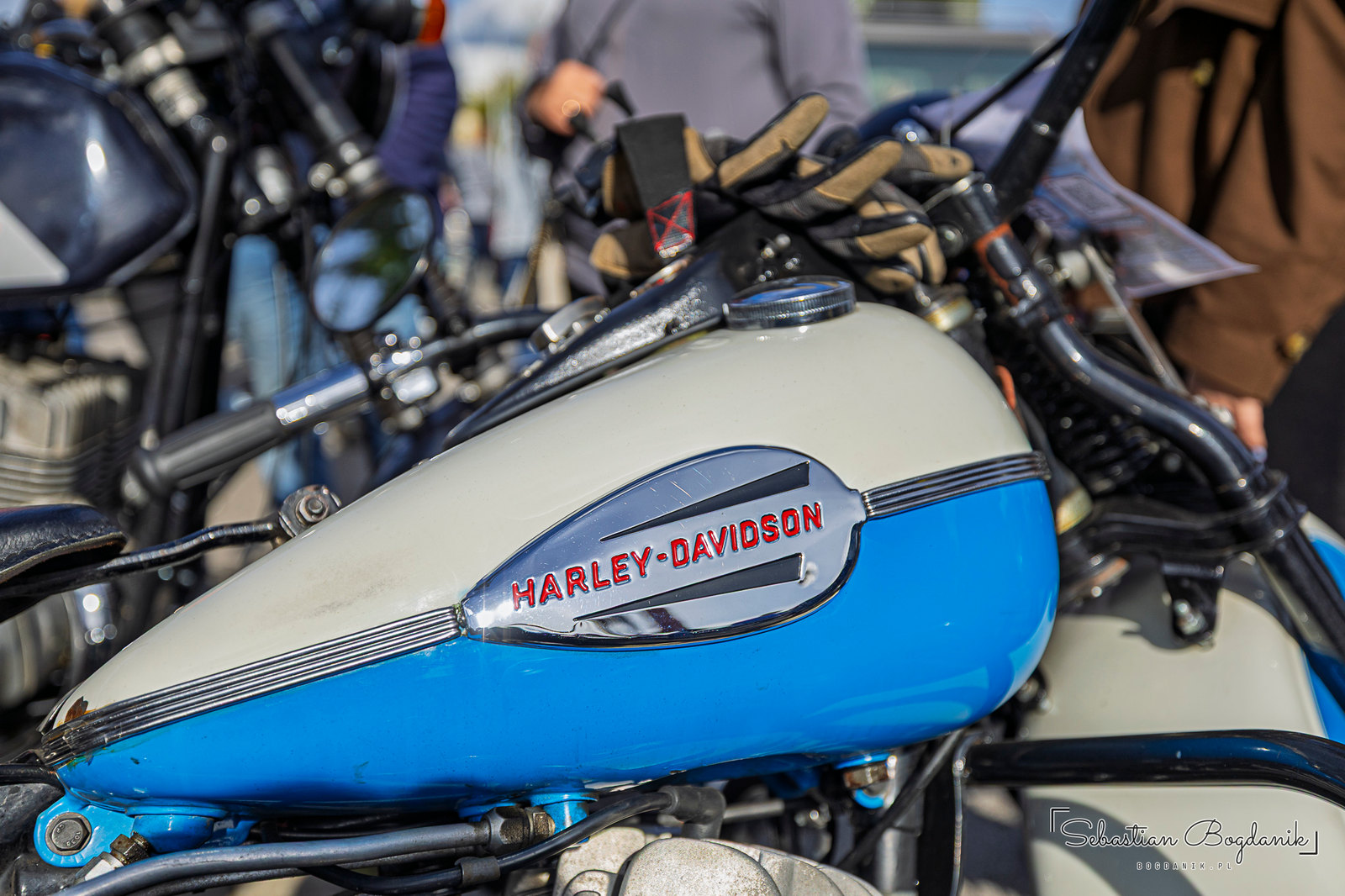 A Harley-Davidson: tank and speedometer (1/2)